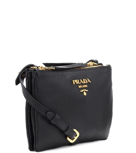 prada leather black|prada black leather crossbody bag.